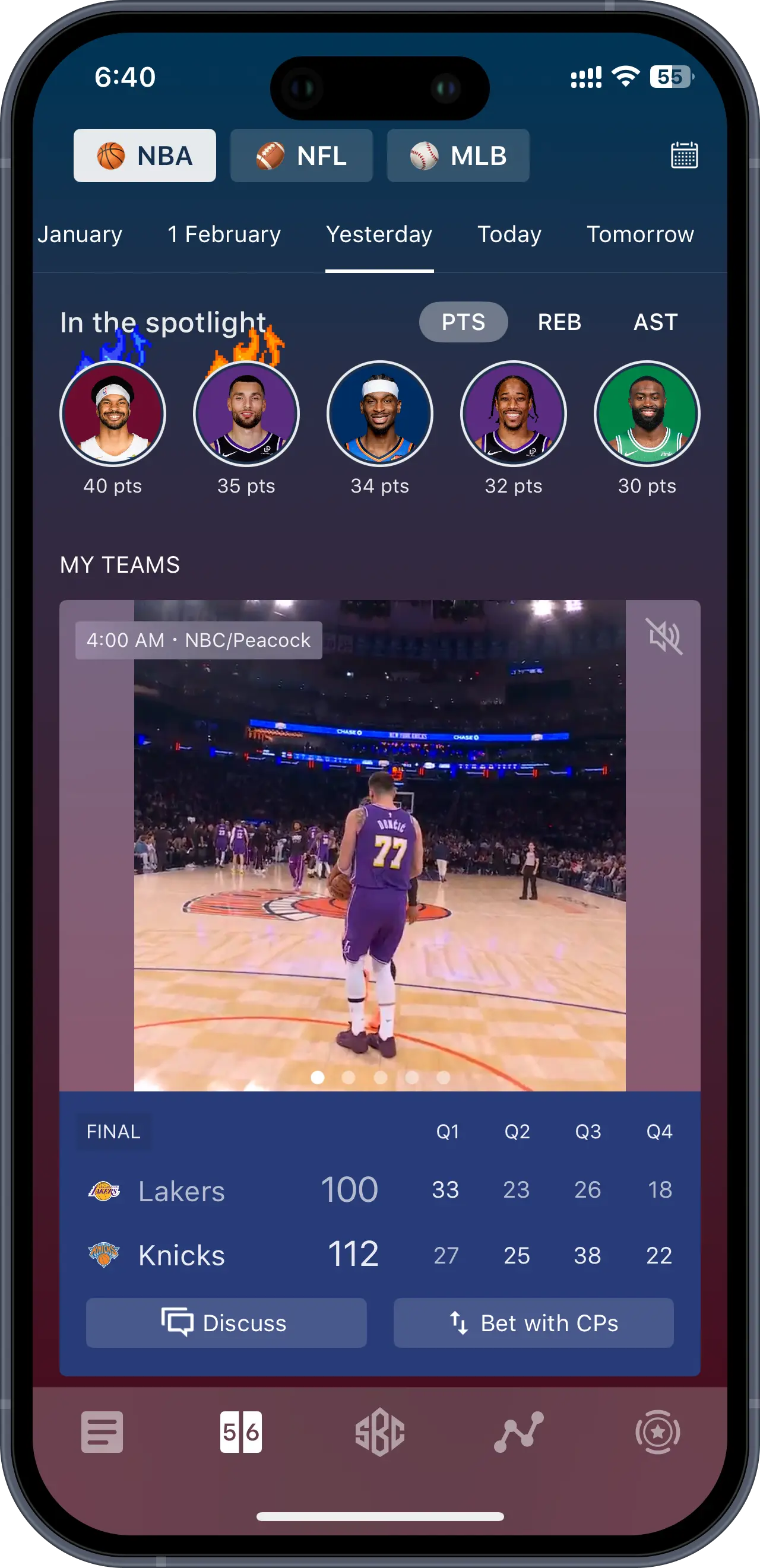 ClutchPoints App